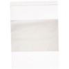 Aviditi 9" x 12" Reclosable Zipper White Block Plastic Poly