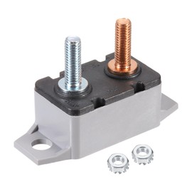 DMiotech 1 Set 24V 30A Circuit Breaker,Manual Resettable Stud Type Overload Protector Switch with Screws Mini Electrical Breakers Fuse Holder for Boat Rv Car Audio Speaker