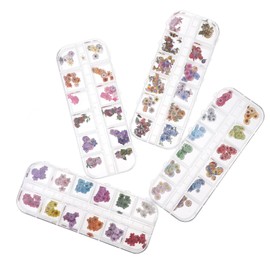 Baluue Daisy Flower Nail Art Decals Wood Pulp Stickers Fake Nails Manicure Accessories