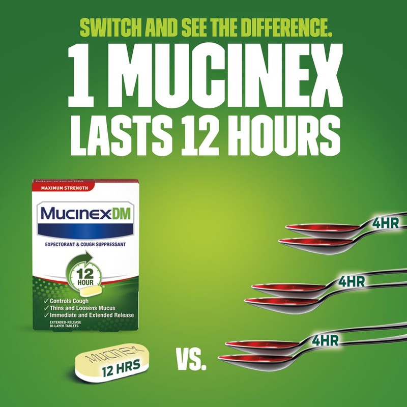 Mucinex DM 12 Hr Max Strength Expectorant & Cough Suppressant