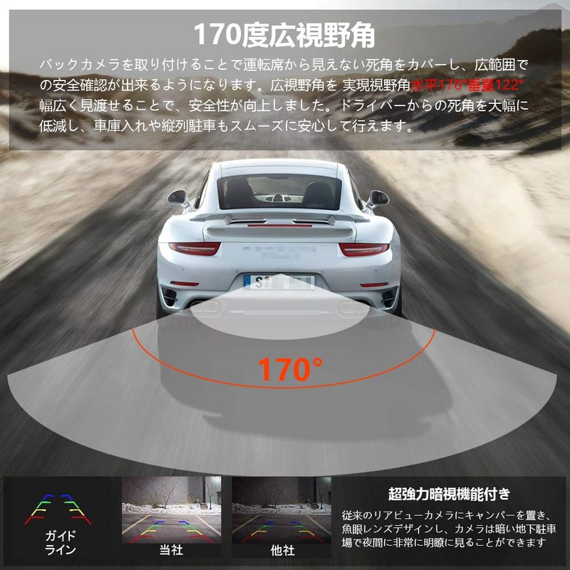 Back Camera, Rear Camera, 12 V Waterproof Level IP68, Number