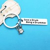 Xiahuyu Drummer Gift Drummer Keychain Save A Drum Bang A