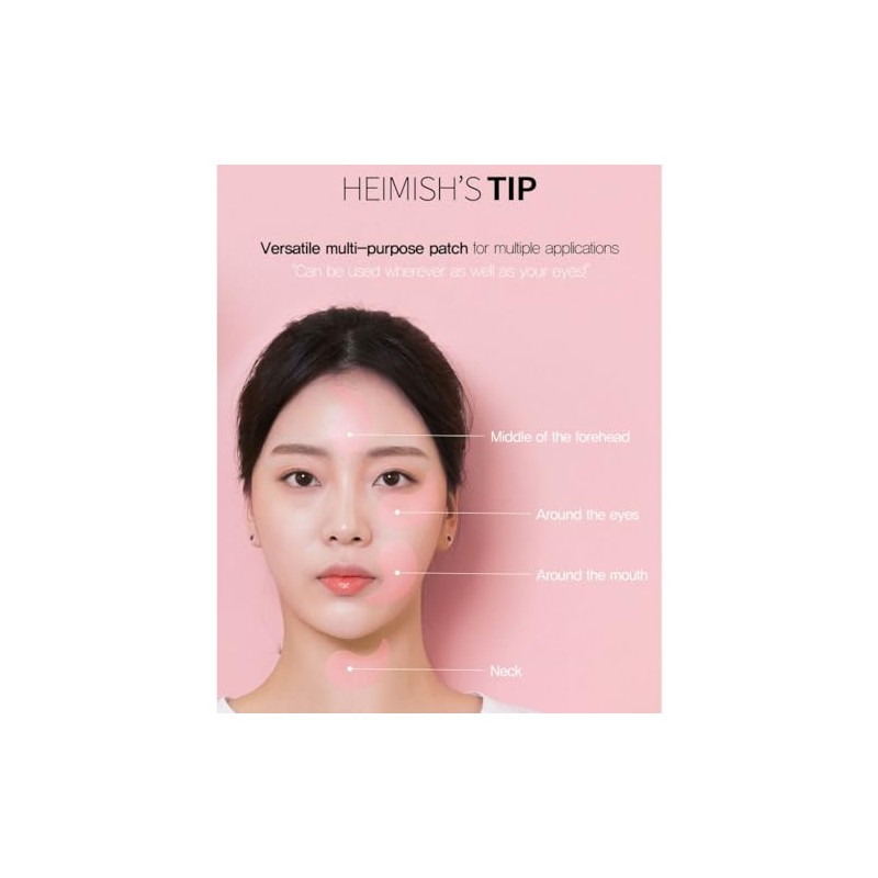 HEIMISH - Parches de hidrogel para ojos con agua de