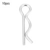 Akozon R Clips Splint Securing Pin Mounting Clip Bright Galvanised