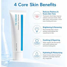 Niacinamide Moisturizing Face Cream, Dark Spots, Brightening with Alpha Arbutin for Uneven Tone, Dull Skin, Makeup-Friendly Daily Skincare, 1.7 Fl Oz