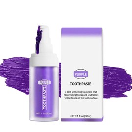 Purple Teeth Whitening Toothpaste, Purple Toothpaste Whitening for White Teeth, Purple Toothpaste Whitening, Teeth Whitening Toothpaste, Yellow Teeth, Teeth Whitening Booster, Toothpaste with