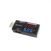 1pc Black USB Power Current Meter,3-9V 0-5A Voltage Tester Multimeter,LCD