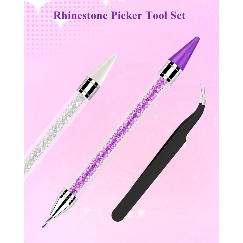 Rhinestone Picker Tool, Wax Pencil for Rhinestones Tool, Dual-ended DIY