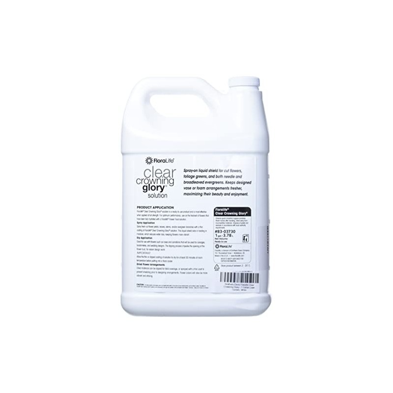 Smithers Oasis Floralife Clear Crowning Glory-1 Gallon Lawn Garden, White