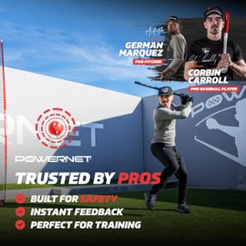 PowerNet Micro Crusher Training Baseballs, Baseball Hitting Trainer for Improved Speed, Power & Coordination, Batting Practice Balls 12 Pack (Red)