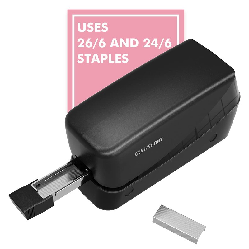 Coruscant Electric Stapler, Heavy Duty Desktop Stapler, Includes 2000 Staples