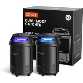 COKIT Indoor Insect Trap, 2 Mode Catching Flying Insects with Suction, Bug