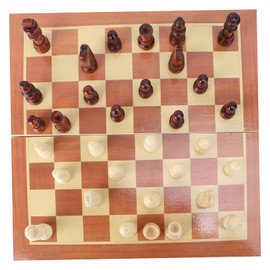 Kisangel Educational Chess Game for Boys and Girls Adults Folding Chess Set with Storage Bag Tournament