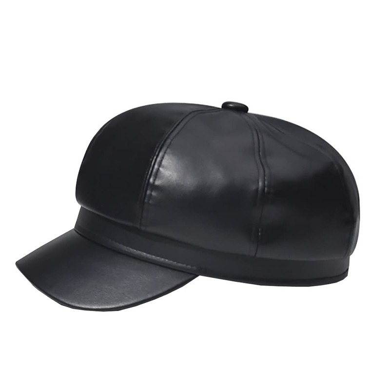 Foetest Cap Leather Hat Baseball Cao Casual Hat Sun Hat