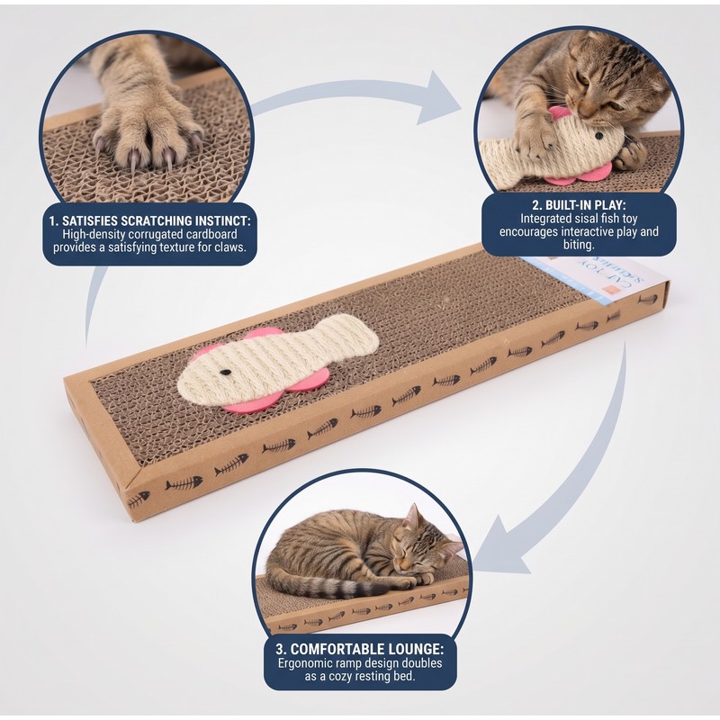 Cat Scratching Pad for Everyday Scratching – 37 x 12