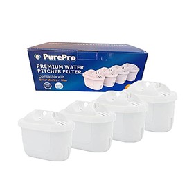 PurePro 4X Water Filters for Brita Maxtra/Mavea Jug Refill Replacement Cartridges