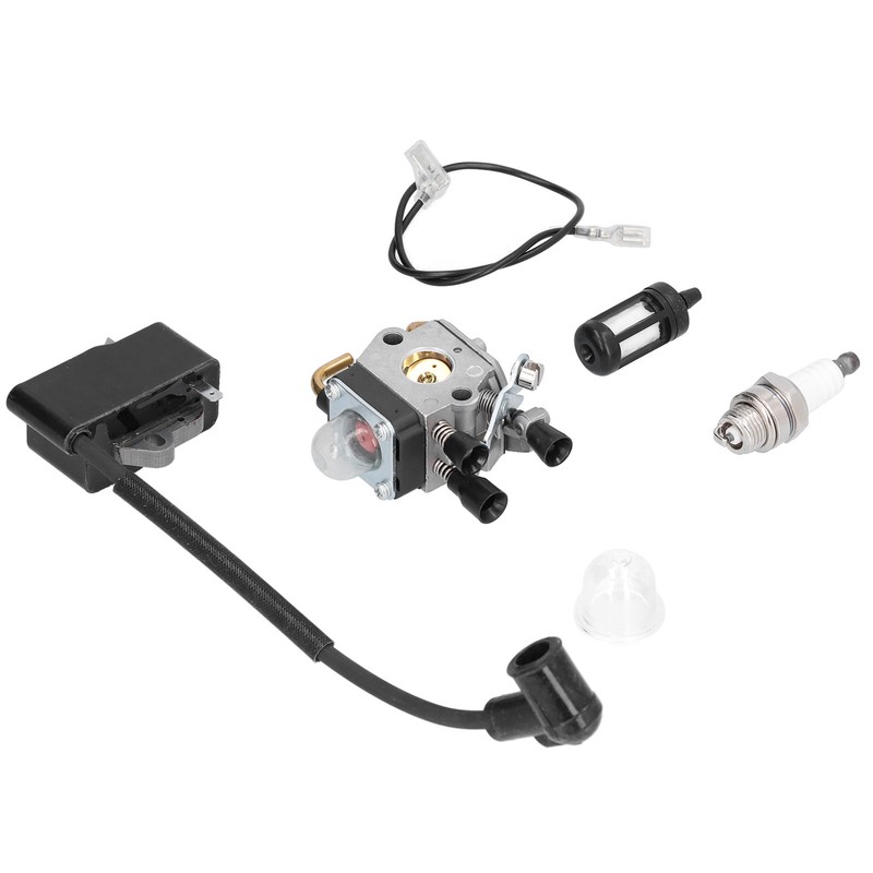 Carburetor Ignition Coil Sparking Plug Set for STIHL FS75 FS80
