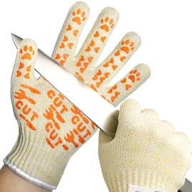 Schwer SlicePro ANSI A9 Cut Resistant Gloves Food Grade, PR1501-GD Non-Slip Cutting Gloves, Cut Proof Mandoline Glove for Kitchen Meat Cutting, Oyster Shucking, Fish Fillet Processing, XL