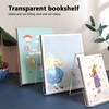 Transparent Table Stand, Pack of 10, Acrylic Book Stand, Multifunctional