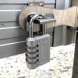 Large Silver 4-Digit Dial Combination Lock Dial Lock 2ea