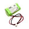 HQRP Battery Compatible with LFI Lights Hardwired Red LED Combo