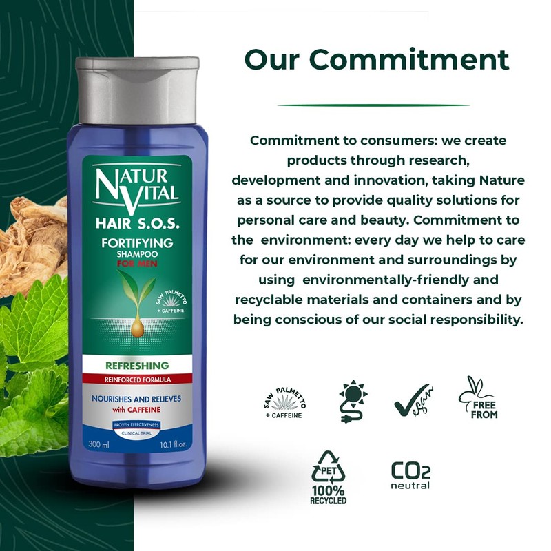 Natural Aleza Y Vida Anti Hair Loss Shampoo Refreshing Effect – 300 ml