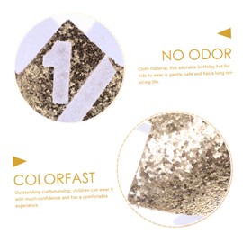 iplusmile Birthday Hat Adorable Half Birthday Crown for Lightweight Cloth Headdress for Parties and Showers Charming Design for Boys