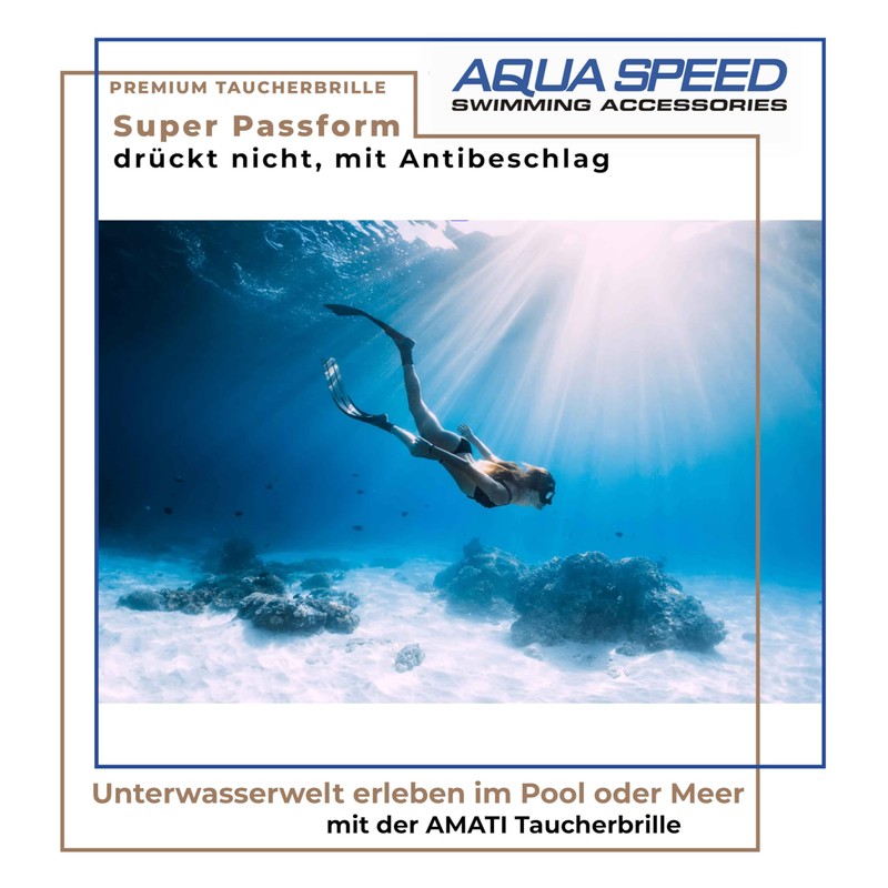 Aqua Speed Amati Diving Goggles | Snorkel Mask | Diving