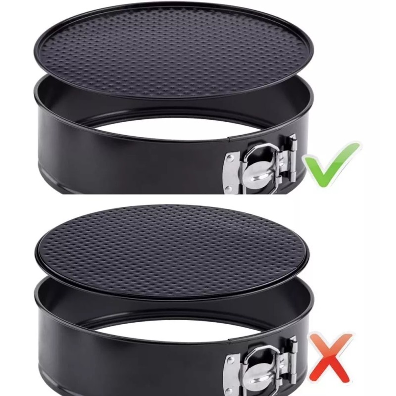 MARZSEFLO Moldes Pasteles Repostería Desmontables Para Tartas 3 Piezas