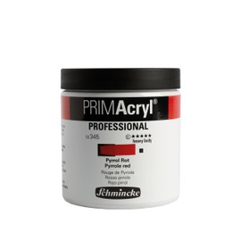 Schmincke - PRIMAcryl® Professional Finest Brilliant Acrylic Paint, Pyrrole Red, 237 ml Jar, 13 345 053, Premium Acrylic Paint, Acrylic Paint, Professional Quality