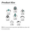 Turquoise Rings for Women Silver Western Statement Jewelry Stackable Knuckle