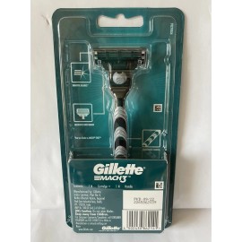 Gillette Mach3 For Men 1 Cartridge / 1 Handle,  Microfin Skin Guard NEW!