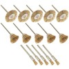 15Pcs Wire Brushes Soft Brass Wire Brush Rotary Tool Cleaning