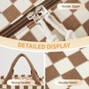 Lunch Box for Women Checkered,Cute Lunch Bag Insulated Adult,Leakproof Corduroy