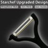 Starchef Y-Shape Peeler Slicer,Vegetable Fruit Peeler Slicer,One-Piece Design,Black
