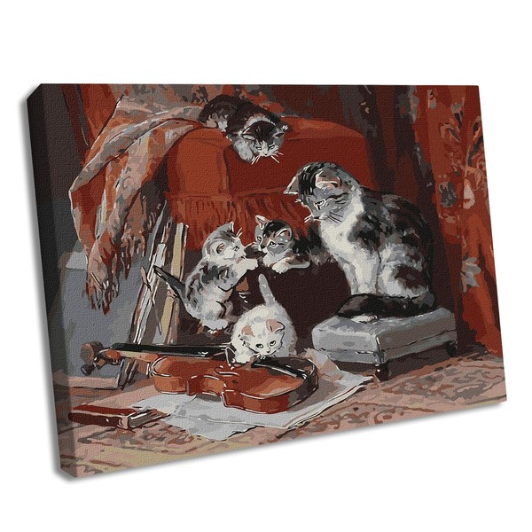 Ideyka Painting by Numbers kit KHO4331 Little Musicians