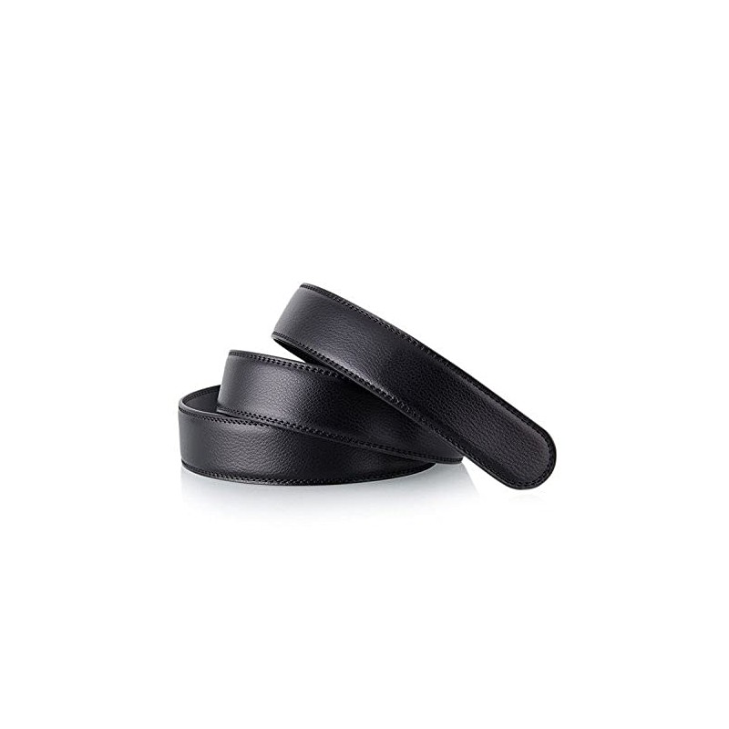 [Nelbons] Men's Leather Ratchet Belt Strap Fits 35mm 1 3/8"