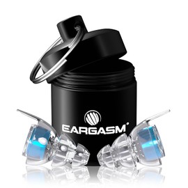 Eargasm Tapones para los oídos azules de alta fidelidad: protección auditiva con reducción de ruido para conciertos, festivales de música, estadios, músicos, raves, motociclismo, deportes