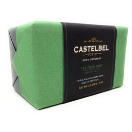 Castelbel Set of Tea Tree Mint Fragranced Luxury Soap, (2) 7-Ounce Bars