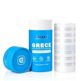 Emalla GRECE Tattoo Aftercare Bandage - 0.01MM Waterproof Second Skin Tattoo Cover Up Tape 6" x 11 Yards Roll for Initial Healing