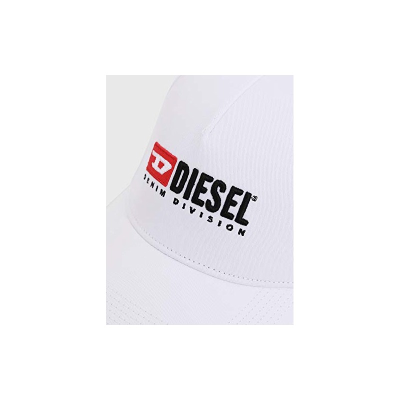 Diesel 00SIIQ0BAUI Men's Cap, Vintage Logo Cap, white