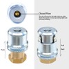 YSIL Locking Large Bore Air Chuck,1/4FNPT Closed Flow Tire Chuck