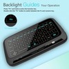 H18+ 2.4GHz Wireless Keyboard Full Touchpad Backlight Keyboard with Large