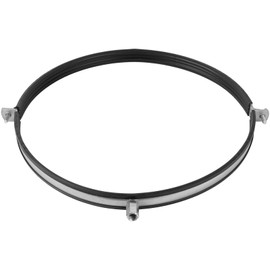 12" Inch Galvanized Pipe Hanger with Rubber - Conduit Mounting Clamp - Tube Brackets - Pipe Clamps - Tube Wall Mounting Bracket Clamp - Rigid Conduit Holder - PVC and Metal Pipe Attachment Hanger