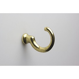 Ceiling Hook, Wall Hook, Screw-in Hook, Metal, Shiny Gold