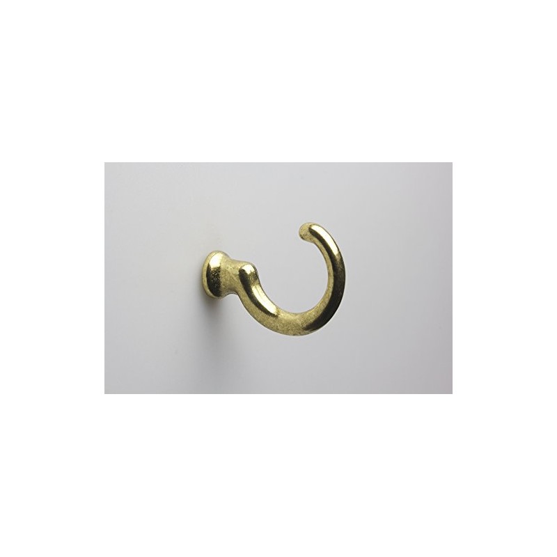 Ceiling Hook, Wall Hook, Screw-in Hook, Metal, Shiny Gold