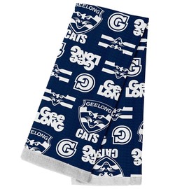Licensing Essentials AFL Geelong Cats Tea Towel, 40cm x 60cm