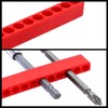 Telituny 12 Hole bit Holder, red 5 Pieces 12 Hole
