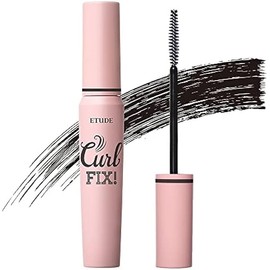ETUDE Curl Fix Mascara #1 Black (7.5g) | A curl fix mascara that keeps fine eyelashes powerfully curled up for 24 hours by ETUDE's own Curl 24H Technology, Korean Makeup, Kbeauty, Perfect for Gift