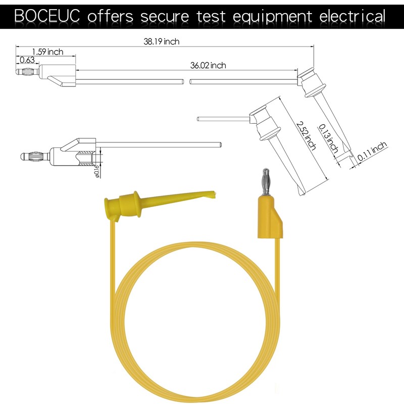 BOCEUC Clips de gancho de prueba apilables de 4 mm,
